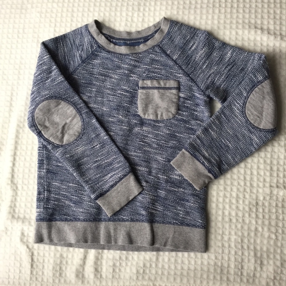 Boys Tucker and Tate Sweater Elbow Patches EUC